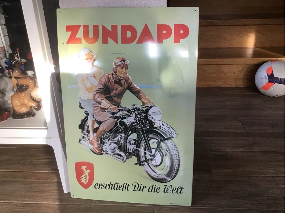 Szyld reklamowy motocykli Zundap