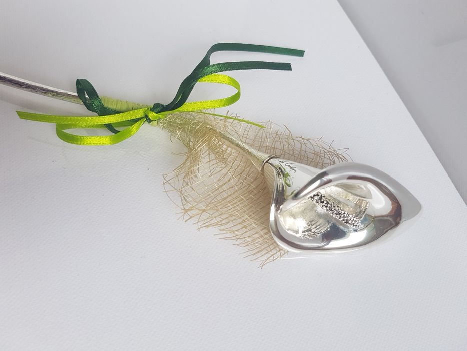 Pierre Cardin Flor Decorativa em Prata