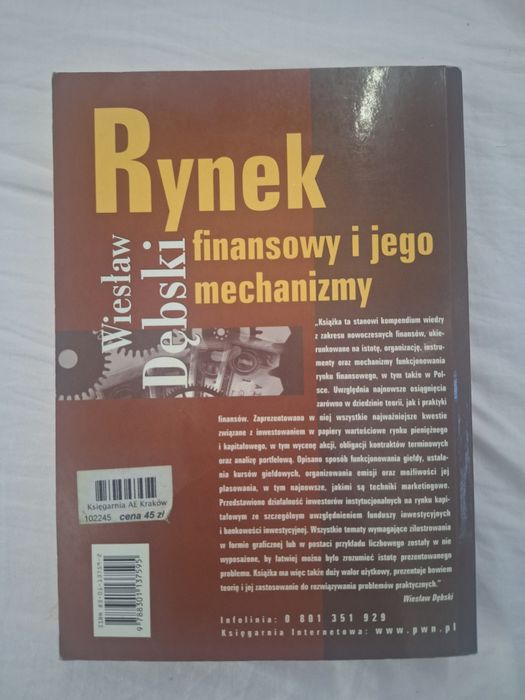 Rynek finansowy i jego mechanizmy Dębski Wiesław