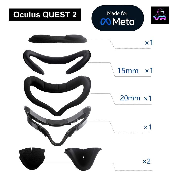 ‼️ Oculus Quest 2 лицьова накладка (6-в-1) маска Face Pad Meta VR