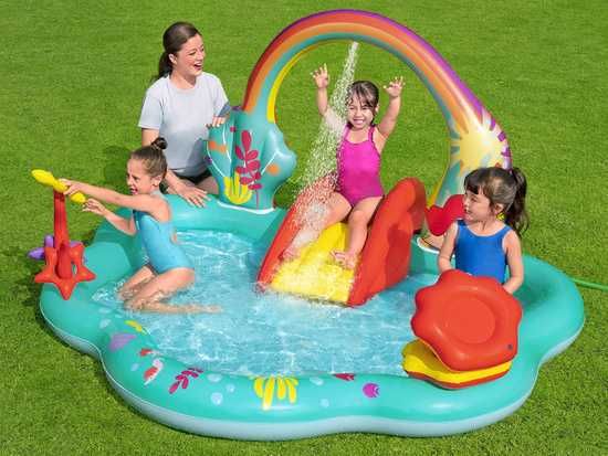 NOWY Plac wodny Basen dziecięcy Plac zabaw Bestway Arielka bardzo duży