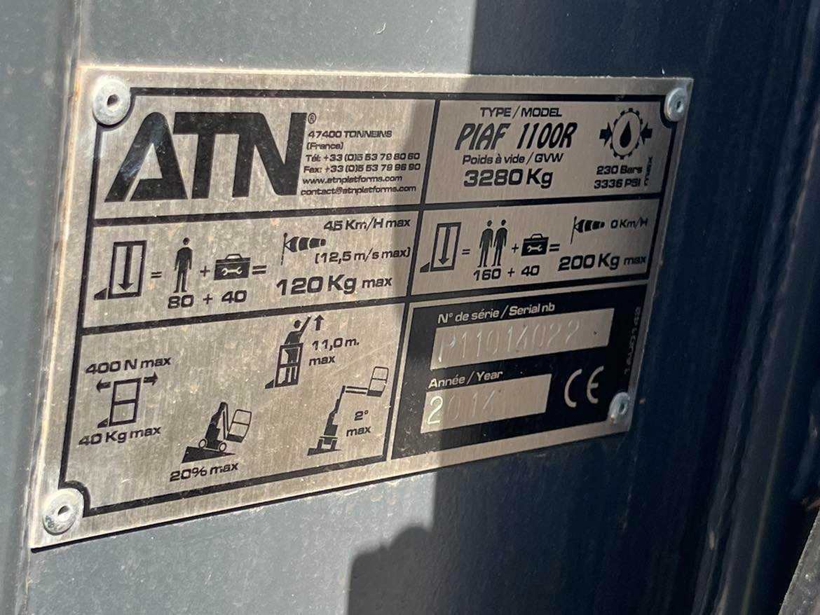 Podnośnik koszowy samojezdny ATN PIAF 1100R