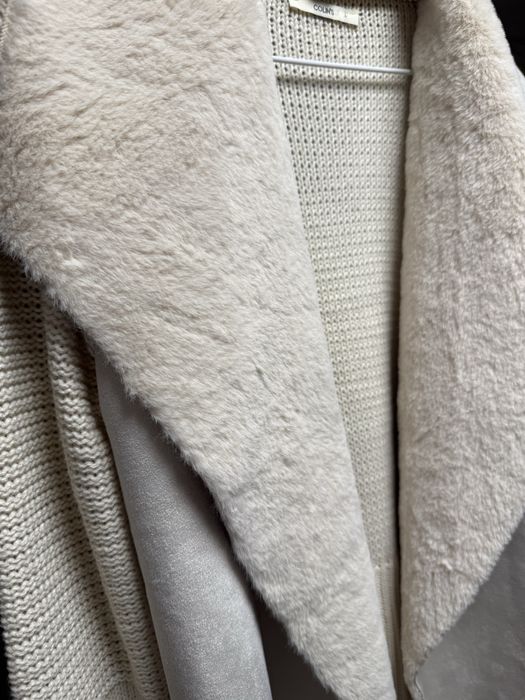 Новий жіночий кардиган з хутряним коміром COLINS, розмір L