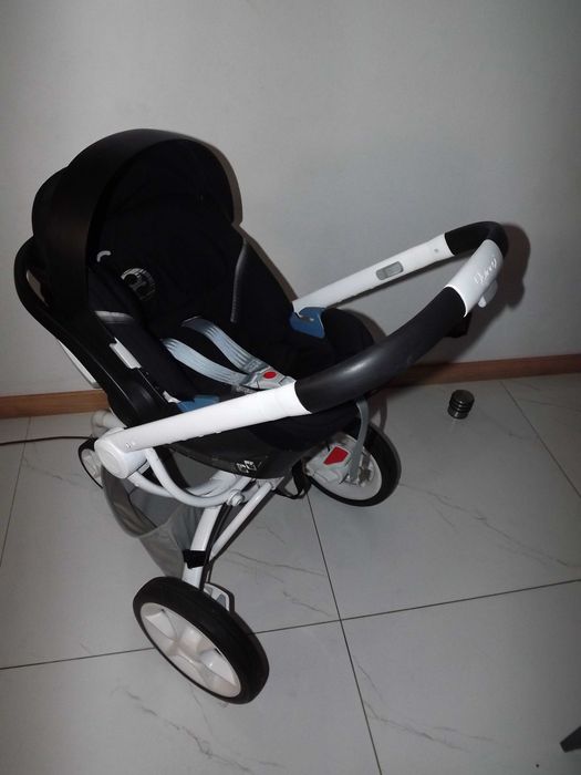 Quinny moodd grey szary 3w1 Fotelik cybex