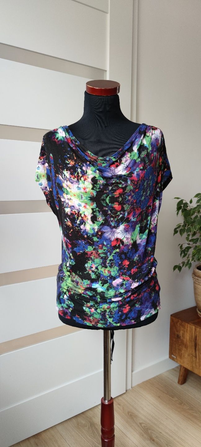 Bluzka top t-shirt S/M/L H&M 100% wiskoza kolorowa