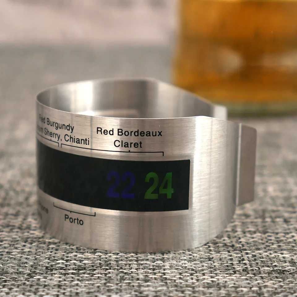 Розумний браслет термометр для бутилок сталь неіржавійка ЖК дисплей