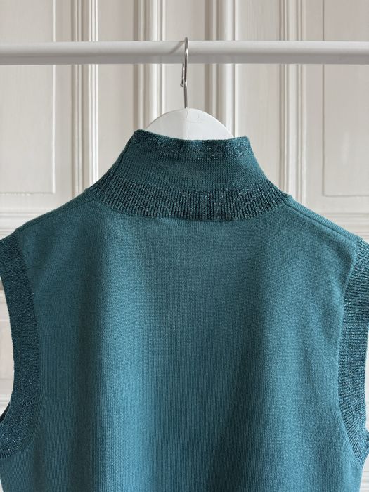 Austin Reed Acrylic/Wool Knit - sewter z akrylu i wełny