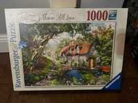 Puzzle Ravensburger Flower Hill Lane ogród 1000