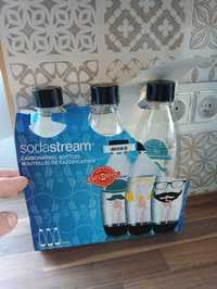 Nowy zestaw butelek SodaStream Hipster 3 x 1 L Paragon NOWE