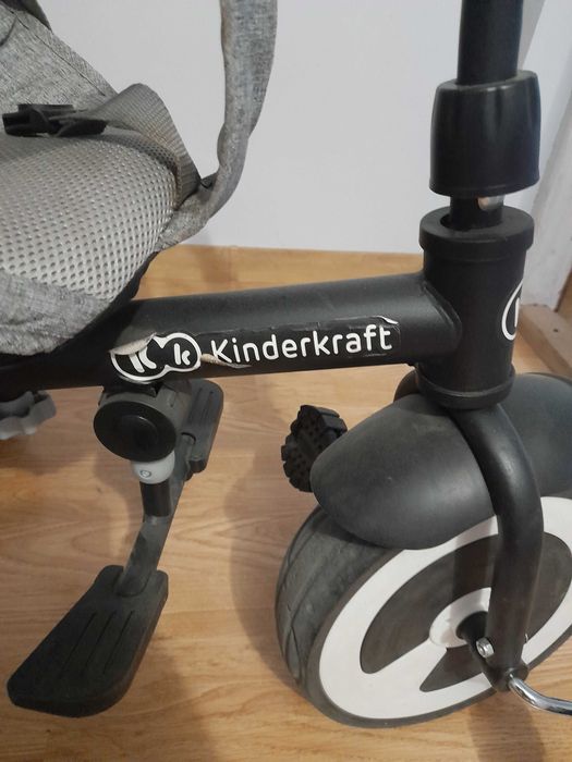 Rower trójkołowy Kinderkraft Aston 6w1 – szary