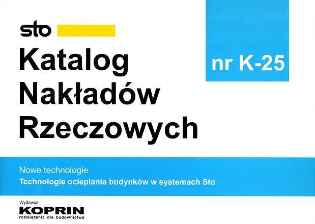 KNR K-25 Technologie ocieplania budynków w systemach STO