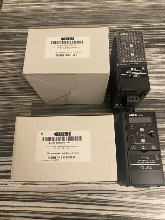 Частотний перетворювач ОВЕН ПЧВ102-1К5-В,  1,5кВт, 3 фази