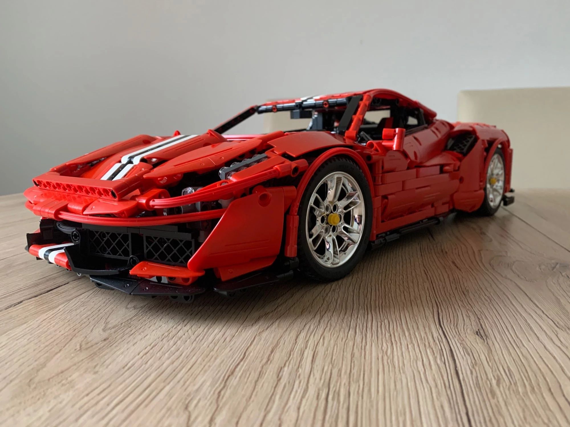 Klocki technic RC Ferrari 488 Pista Cada 3187 MOC C61042