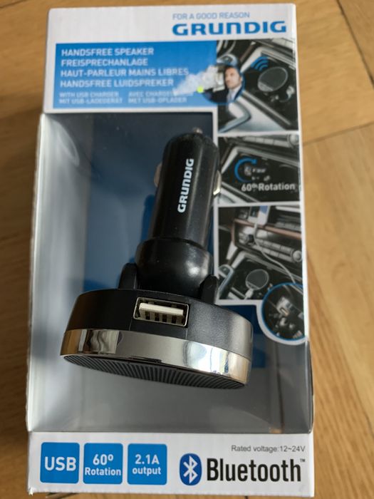 Głośnik hands free z USB,ładowarka 12V i 24V Grundig