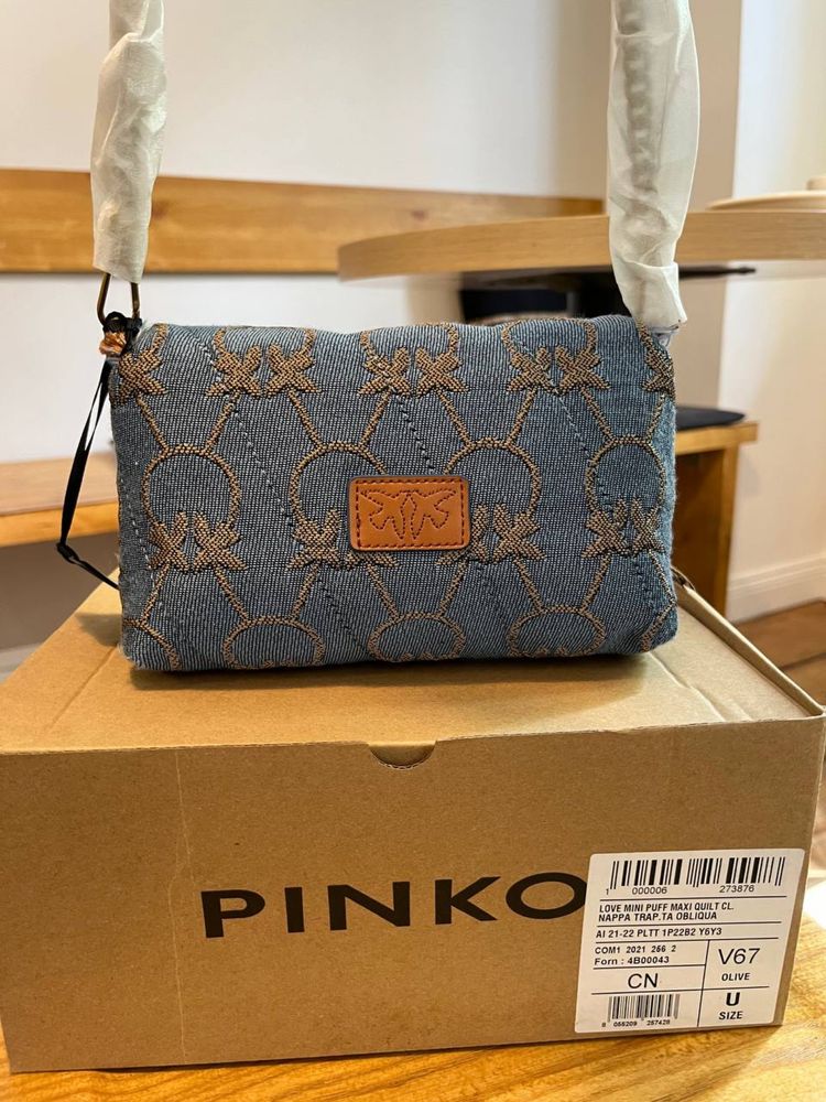 Сумка Pinko Love Bag Puff Denim