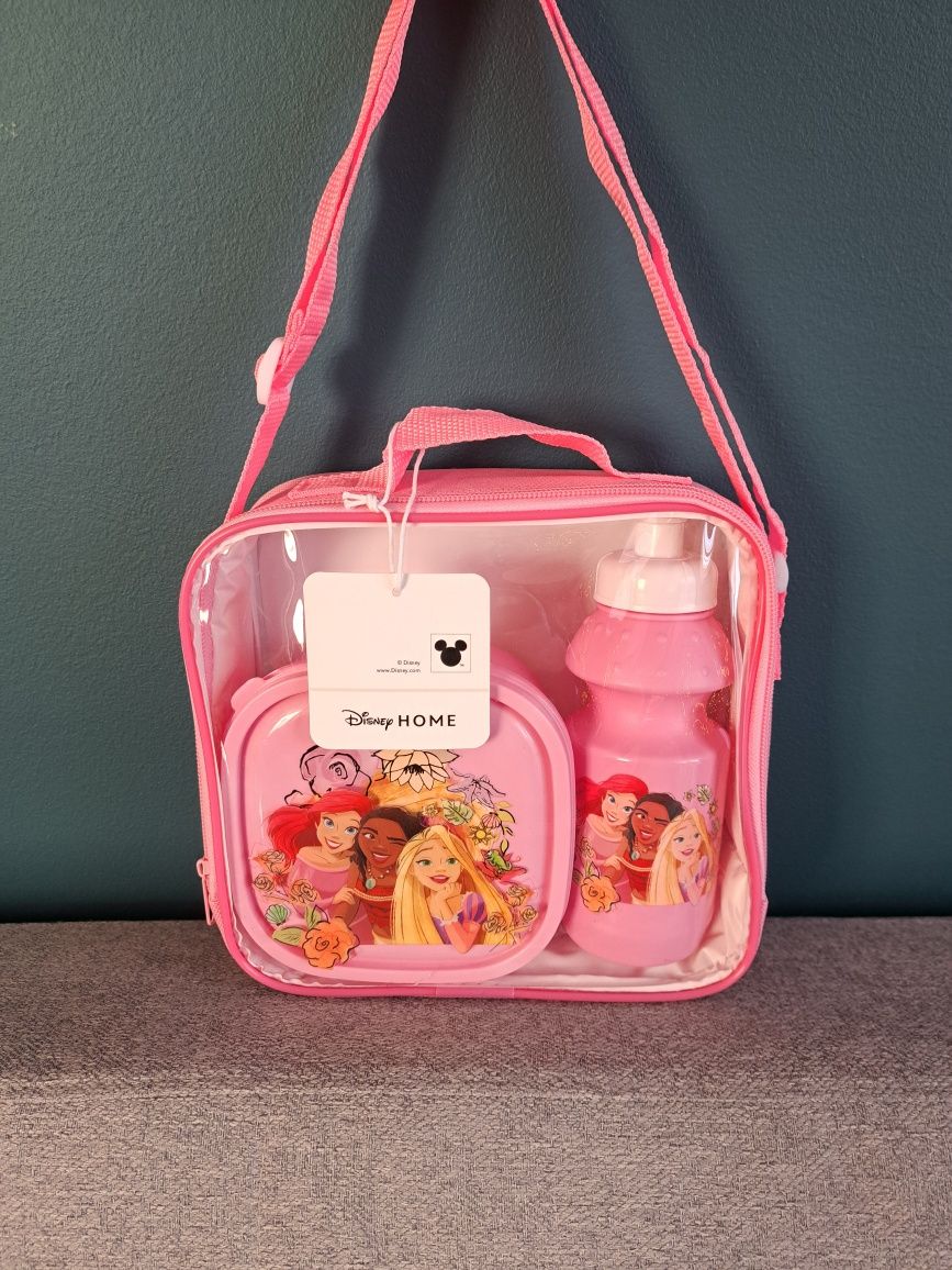 Zestaw śniadaniowy Torba pojemnik butelka disney home lunch box girl