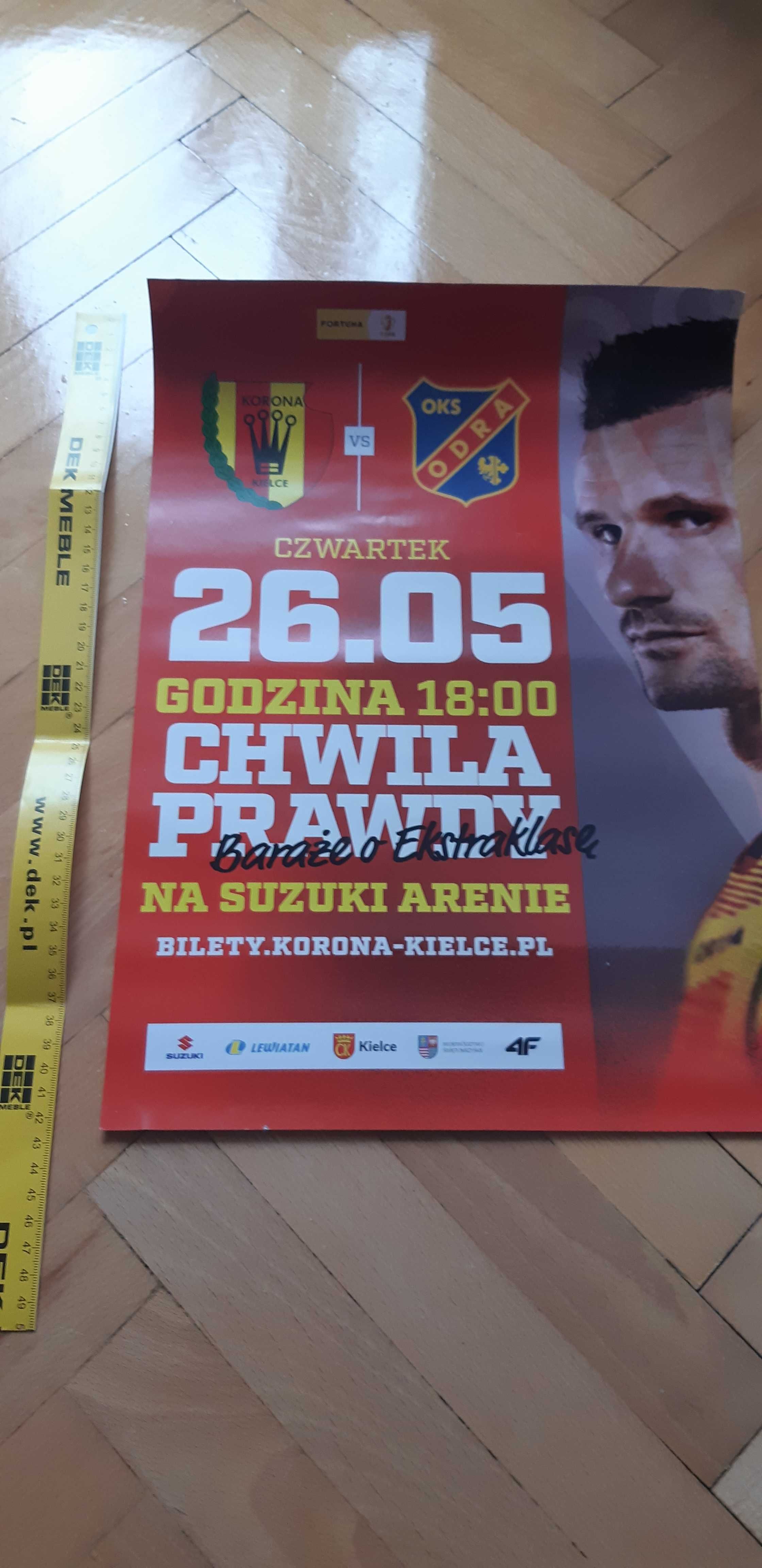 afisz z meczu Korona Kielce -Odra Opole 26.05.2022