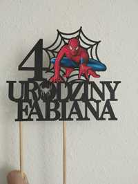 Topper na tort ozdoba 4 urodziny Spiderman