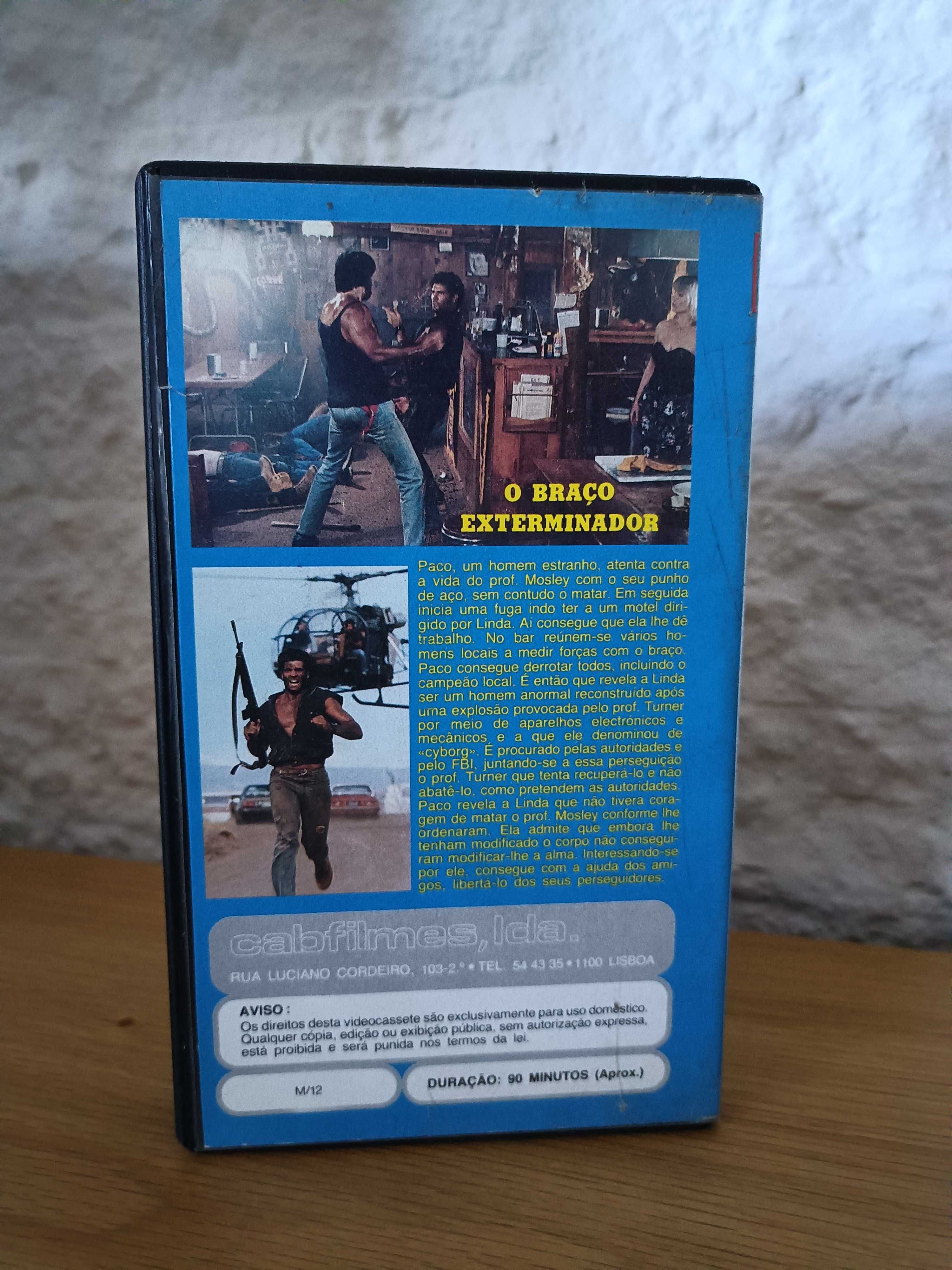 Filme VHS O Braço Exterminador (Hands Of Steel) Sergio Martino