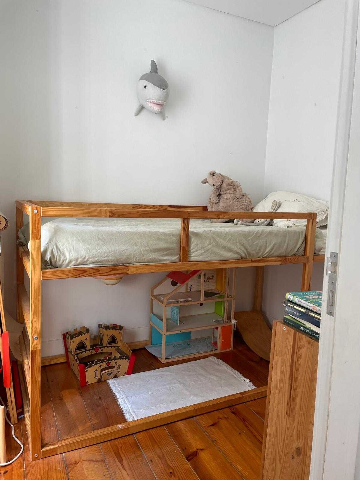 Cama reversível Kura Ikea 90x200 cm