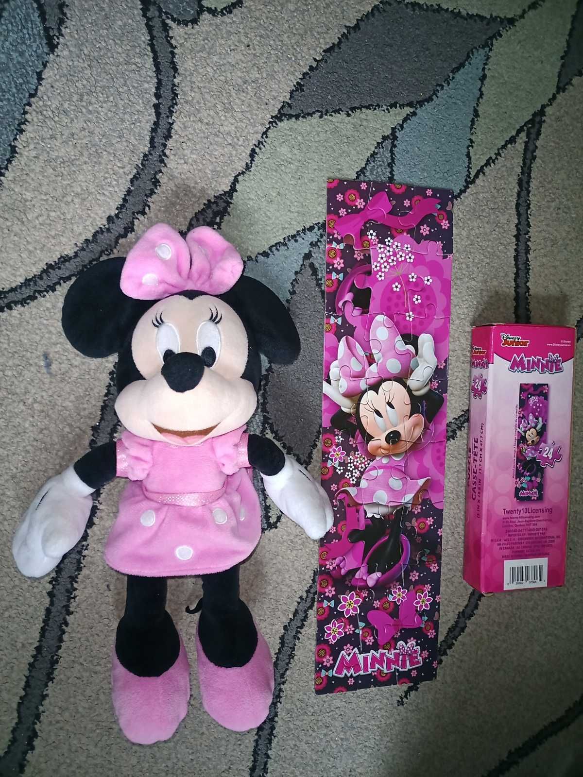 М'яка іграшка Minnie Mouse та пазли Minnie Mouse Disney Junior 24 шт.