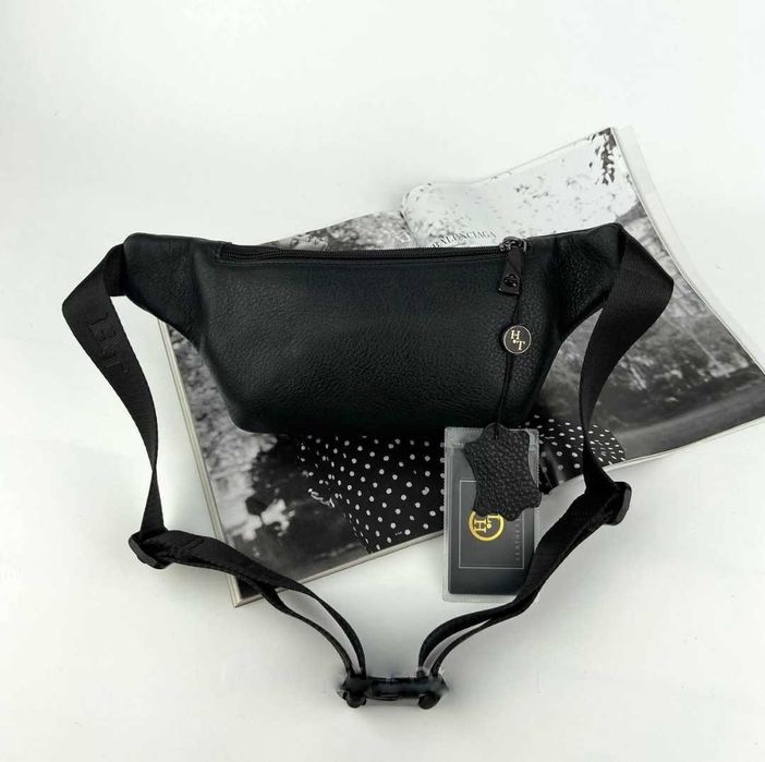 Стильная мужская кожаная сумка бананка  H.T. Leather ! Made in Turkey.