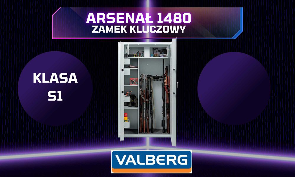 10 luf szafa na broń sejf S1 zamek kluczowy