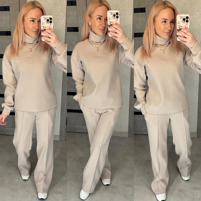 Стильний жіночий костюм двійка  з ангори .42-44,46-48,50-52