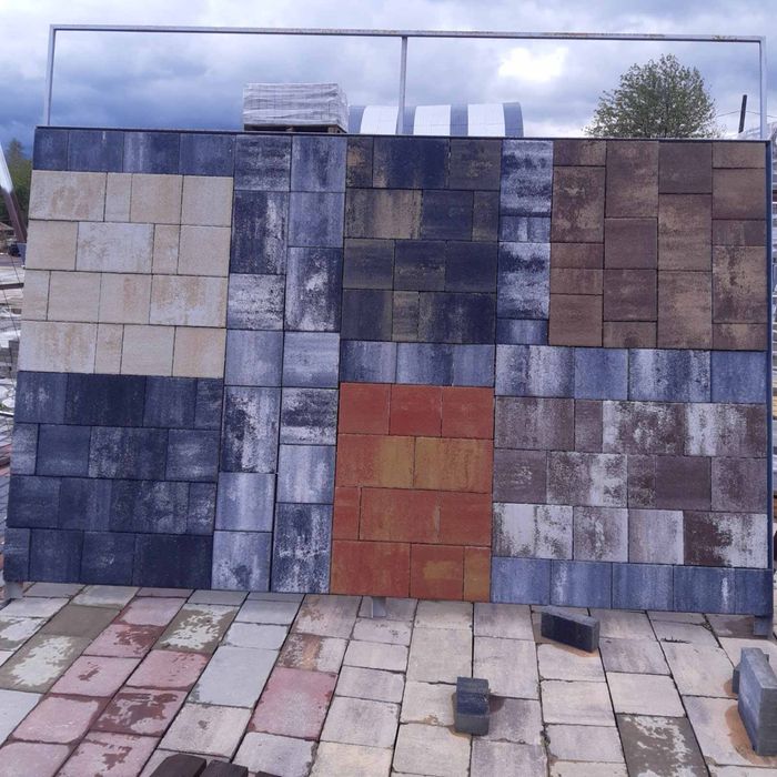Бруківка тротуарна плитка, колормікс брущатка для двору Від виробника