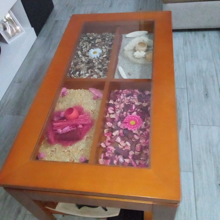 Mesa centro madeira maciça