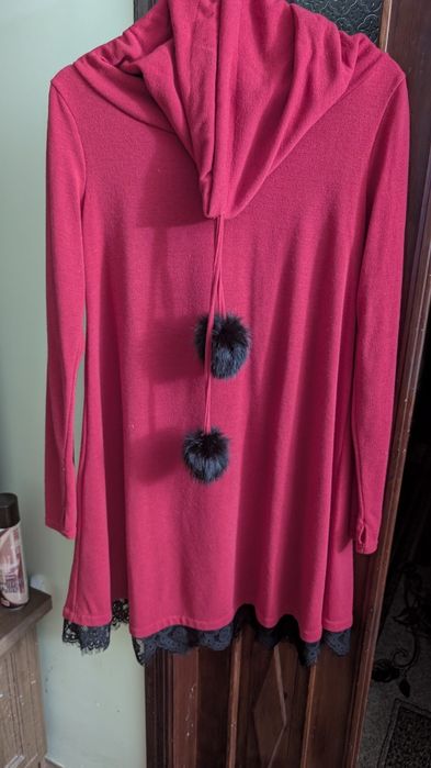 Плаття червоне утеплене