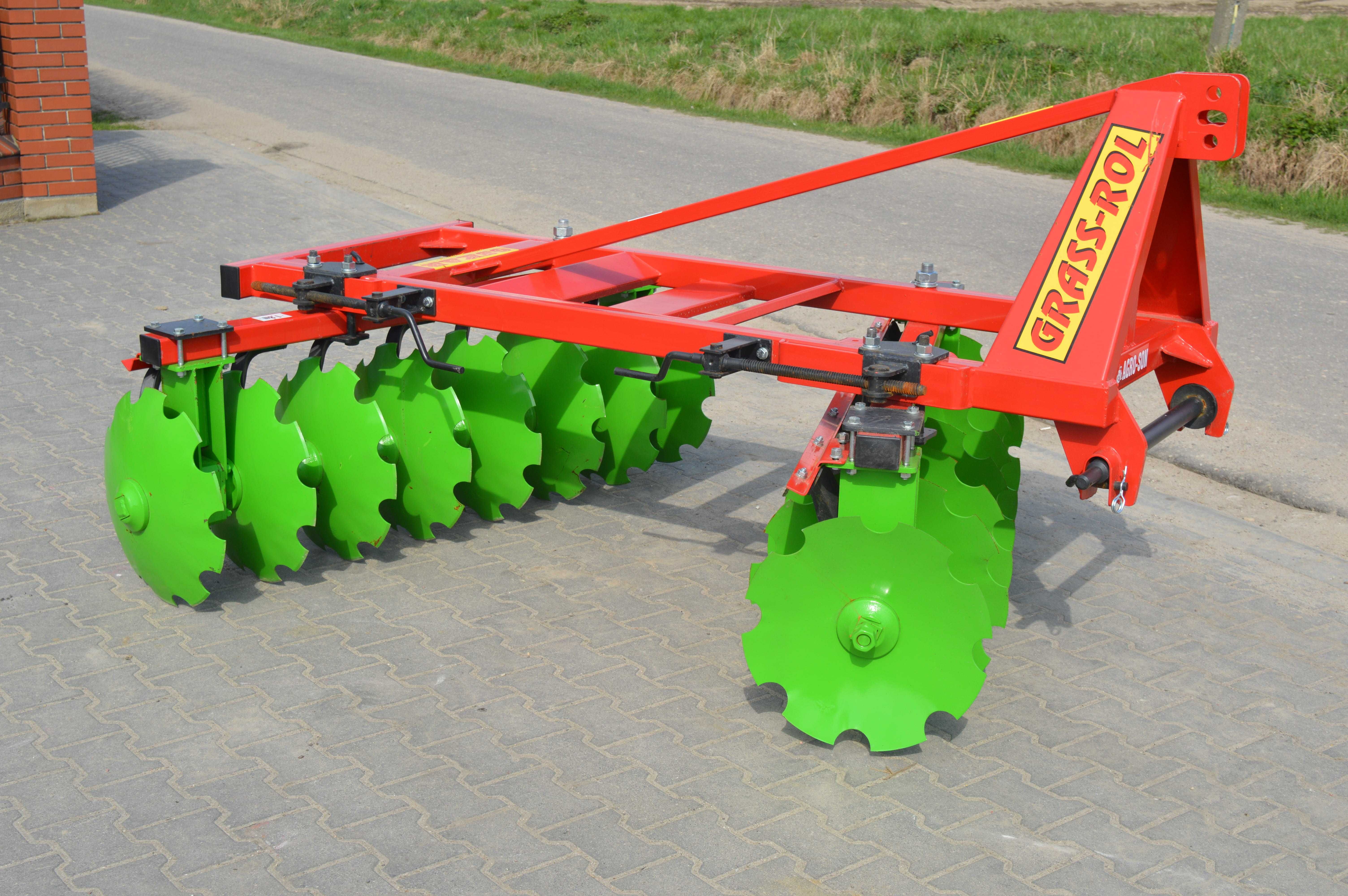 Brona Talerzowa 1,6m/3,15 V2 X GRASS-ROL OSKAR borowa solidna