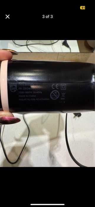 Secador Philips Preto