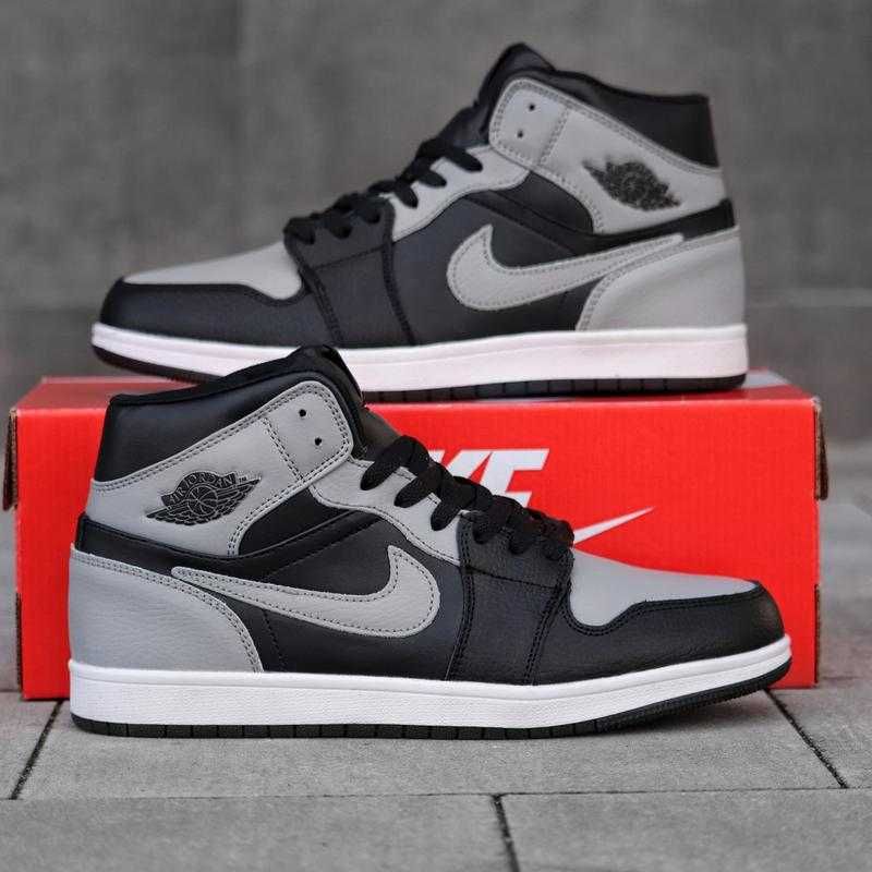 Кросівки зимові Nike Jordan 1 retro хутро Джордани чоловічі на зиму