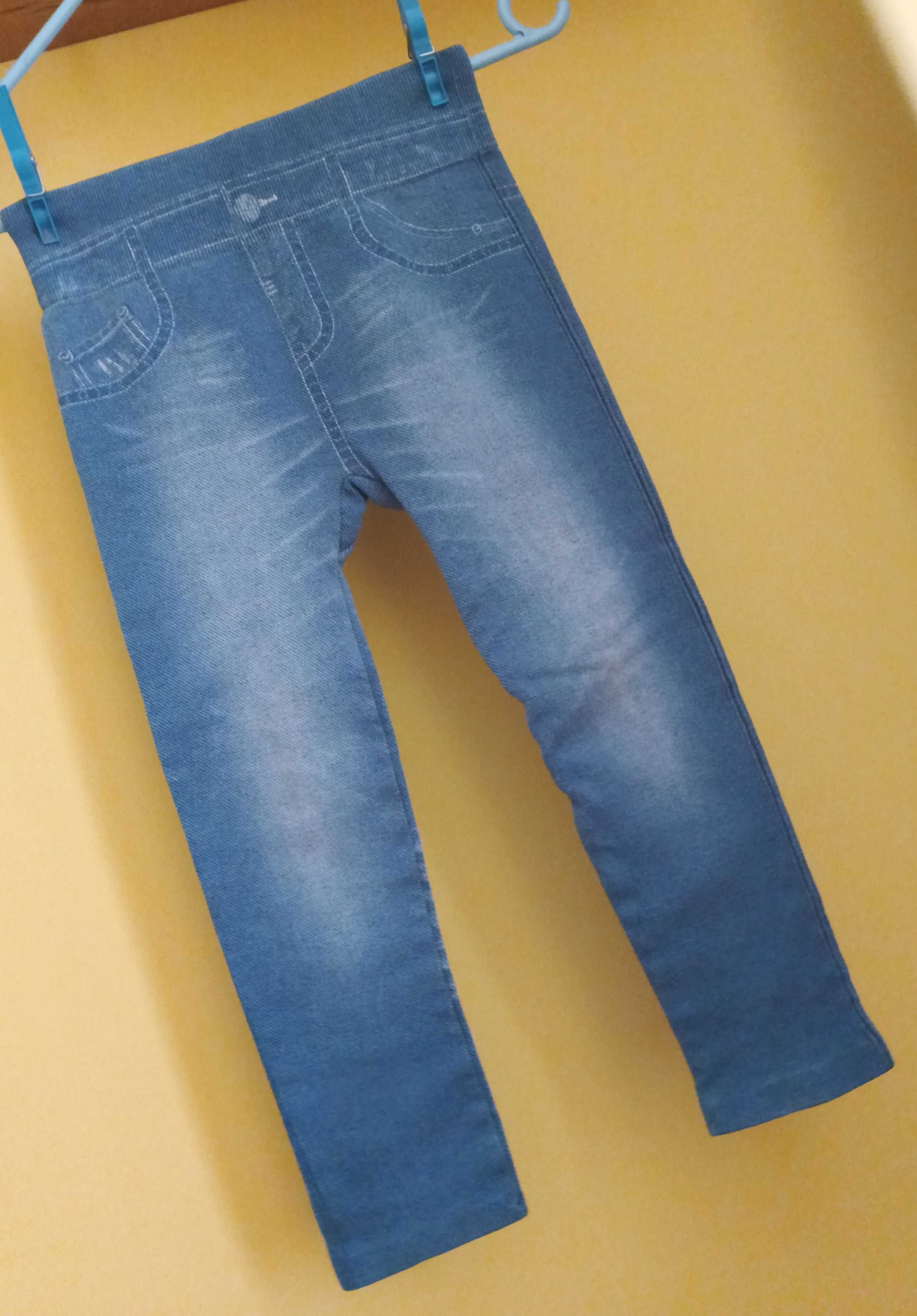 getry legginsy a*la jeans dziewczynka 6 lat-6.5  lat 110/116 cm