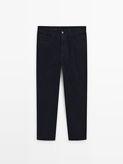 Massimo dutti вельветові штани джинси темно сині чорні вельветовые