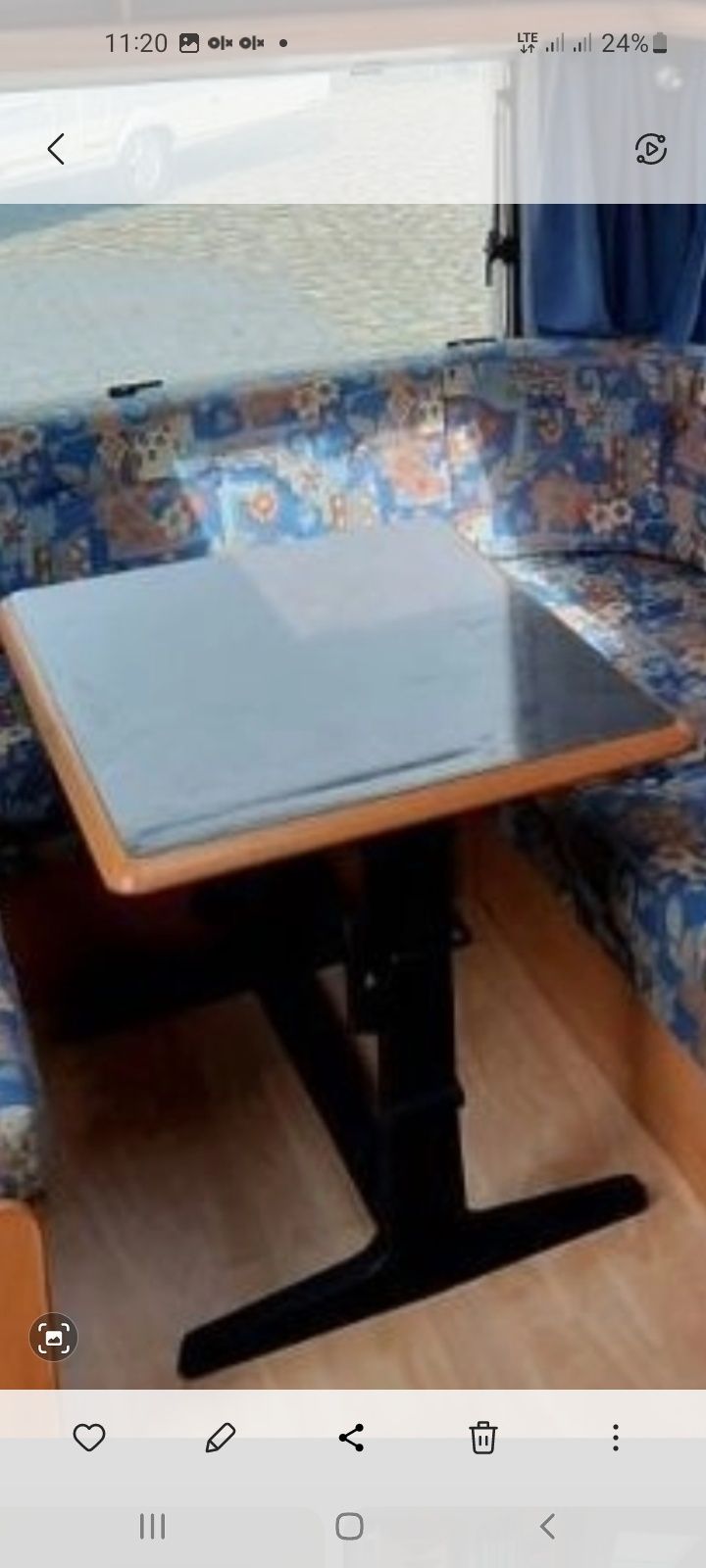 Stolik składany oryginalny kempingowy