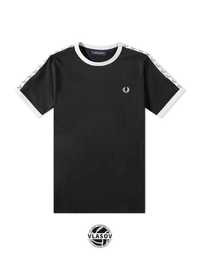 › Футболка Fred Perry Taped Black | Оригінал!