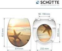 SCHÜTTE  SEA STAR сидіння для унітазу із дюропласту