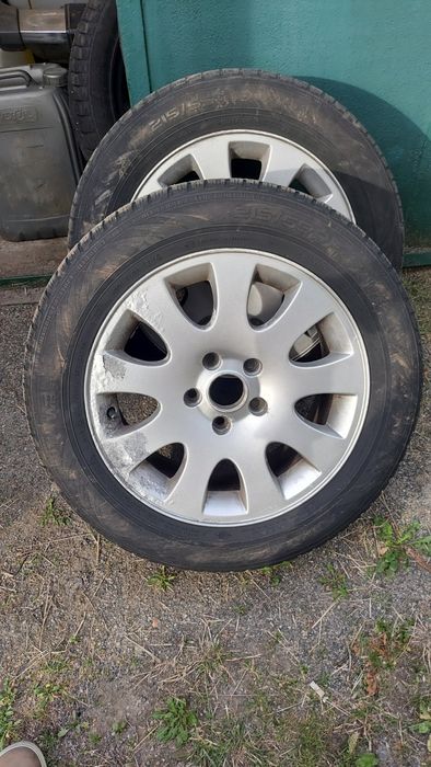 Диски оригіна Audi 5/112/16 ET46 4шт з гумою Nokian зима