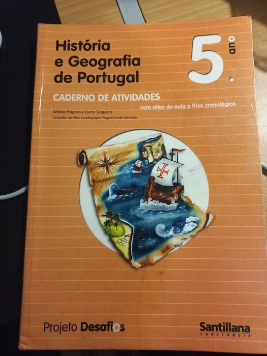 Cadernos de ativ. Inglês História e Geografia Música 5ºano
