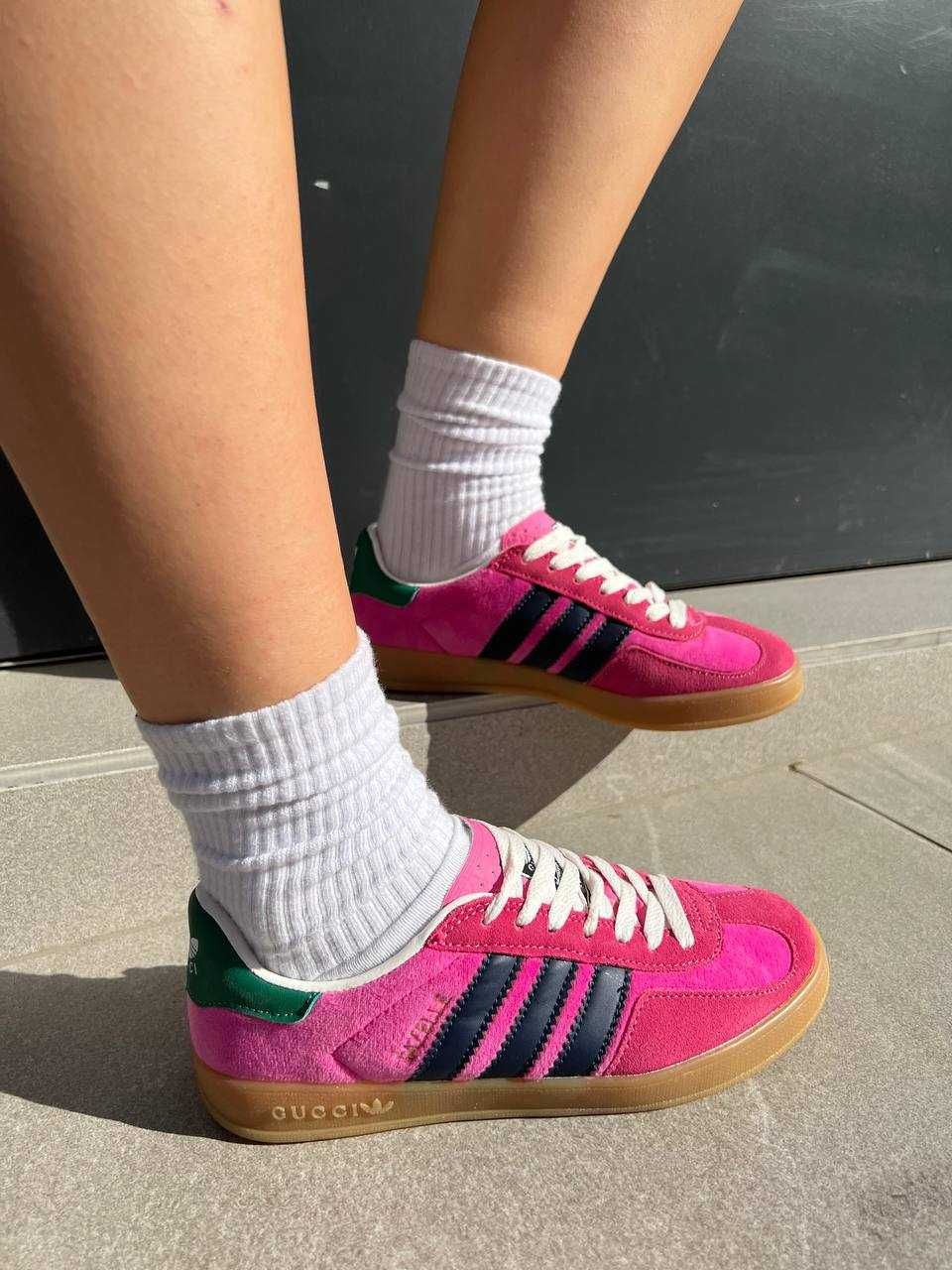 Gucci x Adidas Gazelle Pink Velvet