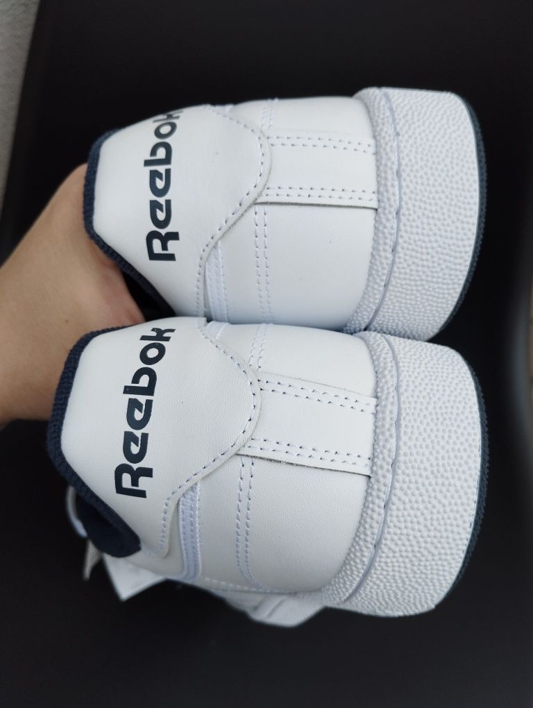 Шкіряні чоловічі кросівки Reebok Club C 85 white 47-48(31.5)