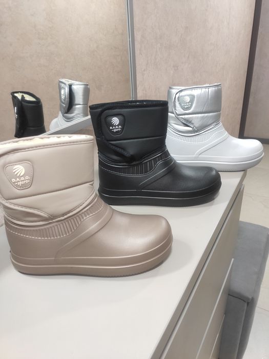 Дутики женские зимние, пена, разные цвета