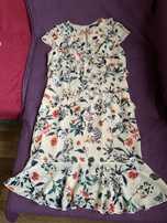 Piękna sukienka w kwiaty vintage Monnari  (M/L)