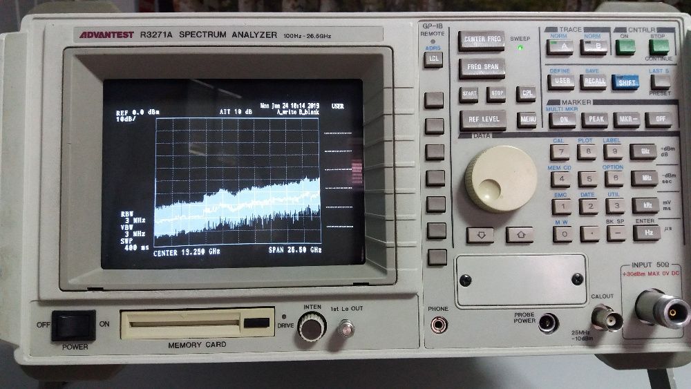 Analisador  Espectro Advantest R3271A 100Hz a 26.5GHz