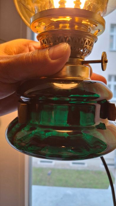 Lampa elektryczna stołowa stara