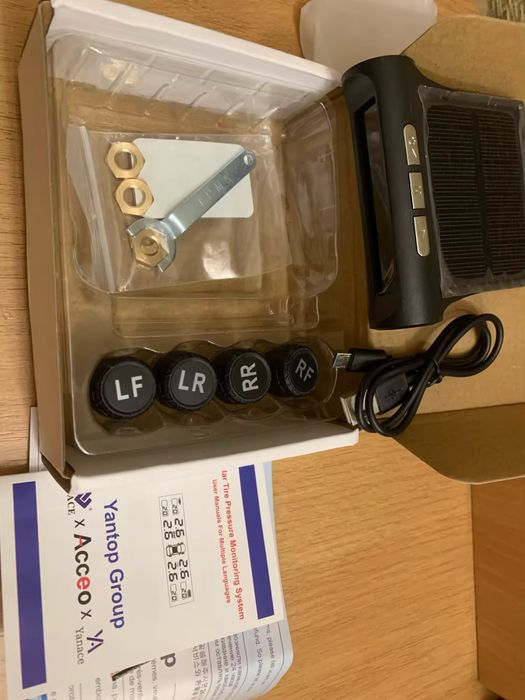 Система TPMS контроля давления температуры шин с внешними датчиками