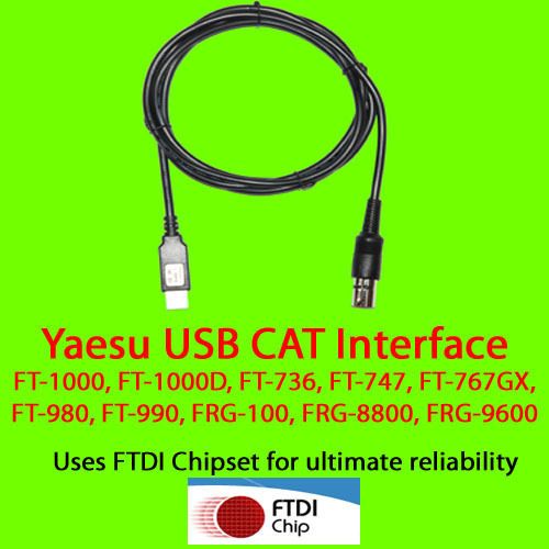 USB CAT кабель на чіпі FTDI для трансіверів Yaesu