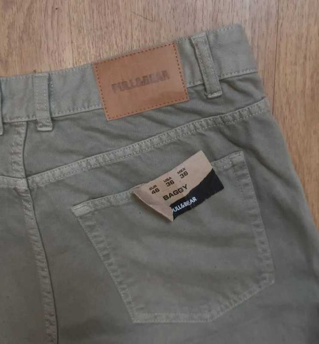 Pull & Bear baggy fit spodnie jeansowe męskie XL